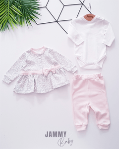 Ensemble Cardigan Chat Léopard-GRIS