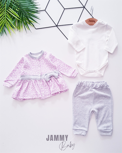 Ensemble cardigan chat léopard-LILA