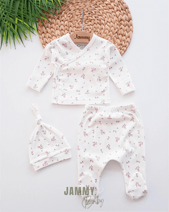 Crispy Flowers Set Of 3 With Gloves - WHITE