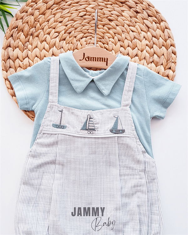 Gemi Nakış Detaylı Tulum-YEŞİL