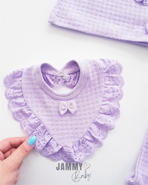 Mathilda Laura 5 Piece Newborn Set With Hat-LILA – Jammy